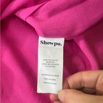 NWT Showpo Niana Mini Drape One Shoulder Dress in Pink Photo 11