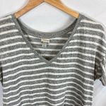 A New Day Grey White Ruffle Sleeve Tshirt Size Small Photo 3