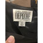 Depeche 90s Y2K Black Silk Embroidered Floral Sleeveless Size 6 Sheath Dress Photo 5