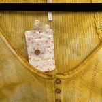 Free People 🍁 Rory Tie Dye Printed 3/4 Sleeve Henley Buttered Up Top Sz S Photo 6