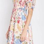 En Saison Constantia Smocked Mini Dress Floral Size S Pink White Photo 0