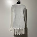 Free People  Your Girl Button-Front Tunic Top Dress In Ivory Size Small Photo 7