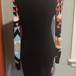 Pink Rose Aztec-Print Body-Con Sweater Dress (M) Photo 4