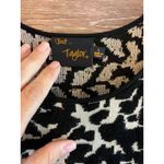 Taylor Sweater dress Size Large Black white Midi Stretchy Cocktail Party Holiday Photo 1