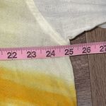 We The Free We‎ The Free Womens Washed Away Windowpane Tie Dye Button Up Shirt Yellow Small Photo 8