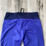Nike Dri-Fit Womens Purple/Black/White Running Cropped Legging with Drawstring S Photo 11