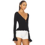 I am gia I.AM.GIA Raven Knit Top in Black XX-Small New Womens Cardigan Photo 1