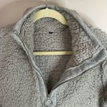 Amazon AQOTHES Womens Loose Casual Zipper Sherpa Fleece Pullover Sweatshirt sz medium Photo 2