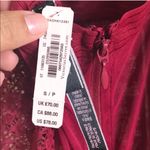 Victoria's Secret Victoria’s Secret Plunge Halter Garter Slip Corset Red S Lace NWT Photo 7