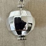 Silver tone Disco ball pendant necklace Photo 0
