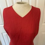 Talbots Dress Sz 8 Dark Coral 100% Irish Linen Sleeveless Closet Staple Spring Photo 5