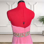 Jovani Pink Strapless Evening Prom Gown Size 8 Photo 3
