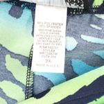 CSC Studio Blue Animal Print Flare Boho Summer Feminine Stretch Skirt Plus 3X Green Size undefined Photo 4