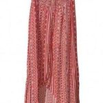 Salty Lemon PINK CREAM GEOMETRIC BOHO HI LOW DRESS SMALL Photo 0