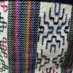 Yathra Wool Bhutan Handmade Shoulder Tote Bag Top Double Handles Abstract Women Blue Photo 5