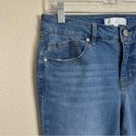 1822 Denim  High-Rise Demi Bootcut Raw Hem Jeans, Size 8 Photo 3