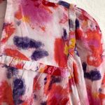 Betsey Johnson  Pink Floral Ruffled Hem Dress 6 Photo 4