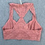 Free People Intimately Bralette Tank Top Size Medium Pink Racerback Coquette Photo 5