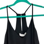 Amanda Uprichard Lowell Jumpsuit Sleevless Racerback Ruched Leg Black Size XS Photo 3