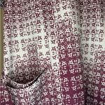Barco Uniforms Women's Patterned Burgundy and White Scrub Top Red Size L Photo 1