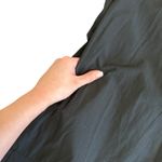 Black Cotton Collared Drop Waist Shirt Dress Women’s S Long Sleeve Ruffle Hem Photo 6