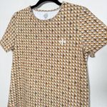 Tory Burch Cotton Basketweave T-Shirt Cotton Shift Logo Dress Photo 4