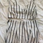 Black + white striped set Size M Photo 0