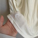 Zyia Active Cream White Sheer Back Sleeveless Tank Blouse Womens M Athletic Photo 4