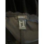 Forever 21  Velvet Mini Slip Dress FAIRY GOTH GRUNGE Black Medium M Lace SEXY Photo 2