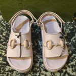 Gucci  Horsebit Flatform Sandal Talc Pink size 39 Photo 2