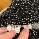 Gap  Black White Polka Dot Smocked Bodice Spaghetti Strap Mini Dress Size Small Photo 5