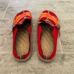 Cactus Rose | Honolulu Embroidered Linen Mules Red 41 Size 10 Photo 3
