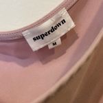 superdown  Alexa One Shoulder Romper in Pink Size Medium Photo 3