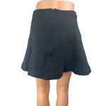 COS Black Wool High Waisted Back Zip Flounce Mini Skater Flare A-Line Skirt Sz M Photo 1