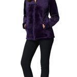 32 Degrees Heat 32 Degrees Women's Luxe Fur Hooded Full Zip Sweater Plum Purple Size Small Photo 3