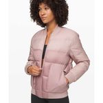 Lululemon  Jacket Womens 6 Roam Far Wool Bomber Goose Down 3-in-1 Puffer Pink Photo 2