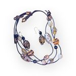 Chico's new Chico’s ❁ Boho Glass Bead Beach Necklace + Earring Set ❁ Animal Print ❁ Chic Photo 6