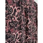 Kachel x Anthropologie Blouse Size 4 Silk Blend Paisley Gold Tinsel Bessie Sheer Photo 4