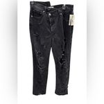 AGOLDE Criss Cross Straight Jeans Feverish Distressed black in color 27 NWT Photo 4
