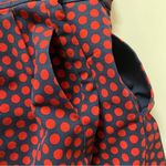 The Limited  Red & Navy Polka Dotted Dress Size 4 Tall EUC Photo 11