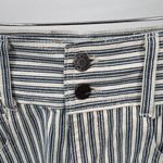 Vintage Bennini High Waisted Shorts Womens 5/6 Blue White Railroad Stripe Cotton Size undefined Photo 3