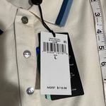 Ralph Lauren NWT RLX Women’s Size Large Cream Polo with Blue Detail Photo 11