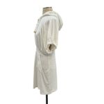 Juicy Couture  French Terry Dress Cover-Up‎ Y2K Hooded Zip Up White Size Small Photo 5