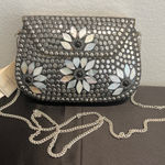 Antik Kraft  | Metal Mosaic Floral Purse w/ Crossbody Photo 0