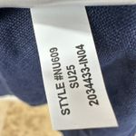 Madewell Linen Maxi Slip Skirt Juniper Berry Navy Minimalist Classic US 14 NWT Photo 10