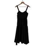 Chelsea 28 Black Textured Jacquard Tiered Midi Dress Size XS Photo 8