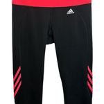 Adidas  Pink Striped Cropped Leggings Photo 0