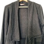 Juicy Couture Dark Drape Front Cardigan Size L Photo 4