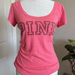 Victoria's Secret  PINK Women’s size‎ Small “I only sleep” Scoop Neck Tee Y2K Photo 0