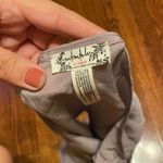 Free People  Grey Purple Silk Criss Cross Tank Photo 2